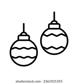 christmas ball icon vector design template simple and clean