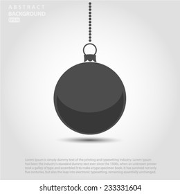 Weihnachtsballsymbol Vektor EPS10 Illustration.