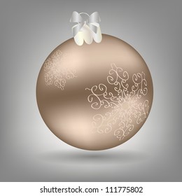 Christmas ball icon vector illustration
