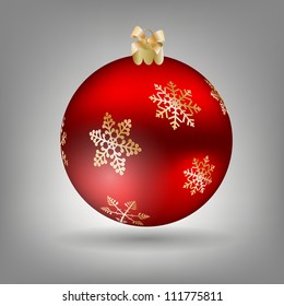 Christmas ball icon vector illustration