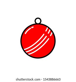 Christmas Ball Icon Vector Illustration Template Design Eps - 10