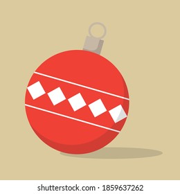 Icono de bola de Navidad Ilustración de vectores
