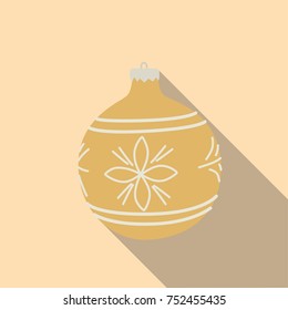 Christmas ball icon, vector illustration design. Christmas collection.