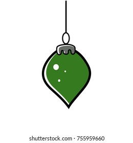 Christmas ball icon vector illustration