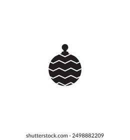 christmas ball icon vector ilustration logo design