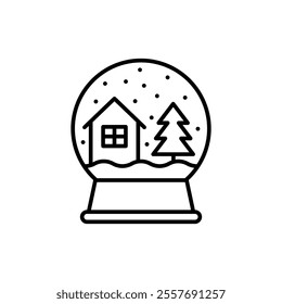 Christmas ball icon vector. christmas toy illustration sign. new Year symbol.