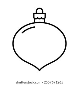 Christmas ball icon vector. christmas toy illustration sign. new Year symbol.