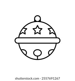Christmas ball icon vector. christmas toy illustration sign. new Year symbol.