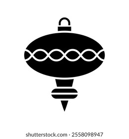 Christmas ball icon vector. christmas toy illustration sign. new Year symbol.