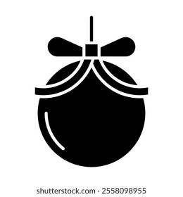 Christmas ball icon vector. christmas toy illustration sign. new Year symbol.