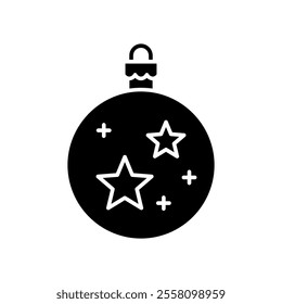 Christmas ball icon vector. christmas toy illustration sign. new Year symbol.