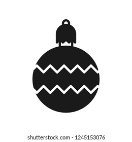 Christmas ball icon.Bauble vector icon. filled flat sign for mobile concept and web design. Christmas ball simple solid icon. Symbol, logo illustration. Pixel perfect vector graphics