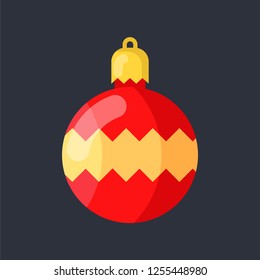 Christmas ball icon.Bauble vector icon. filled flat sign for mobile concept and web design. Christmas ball simple solid icon. Symbol, logo illustration. Pixel perfect vector graphics