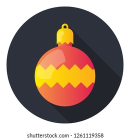 Christmas ball icon.Bauble vector icon. filled flat sign for mobile concept and web design. Christmas ball simple solid icon. Symbol, logo illustration. Pixel perfect vector graphics