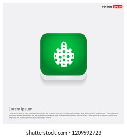 Christmas Ball IconGreen Web Button - Free vector icon