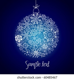 Christmas ball illustration.