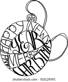 Christmas ball illustration