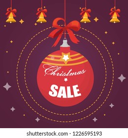 christmas ball illustration for christmas sale