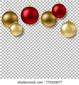 Bola De Navidad Aislada Con Malla De Gradiente, Ilustración Vectorial