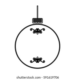 christmas ball isolated icon