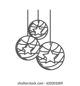christmas ball isolated icon