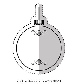 christmas ball isolated icon