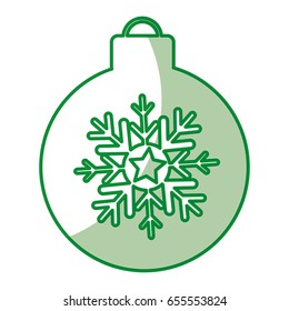 christmas ball isolated icon
