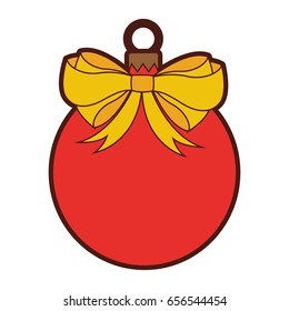christmas ball isolated icon