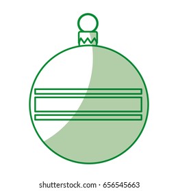 christmas ball isolated icon