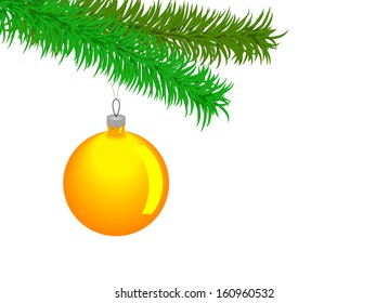 Christmas Ball Isolated On White