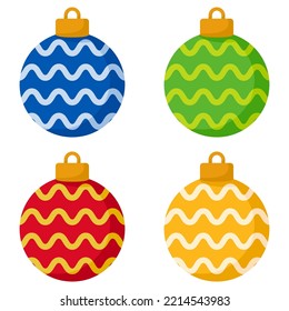 Christmas Ball isolated on white background