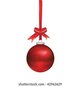 Christmas ball isolated on white