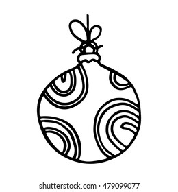 Christmas ball isolated on white background