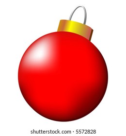 Christmas ball isolated over white background