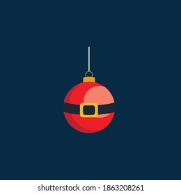 Christmas Ball Lamp Icon Vector