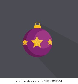 Christmas Ball Lamp Icon Vector
