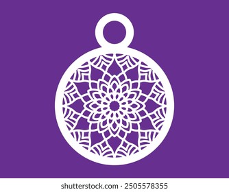Christmas ball laser cut design