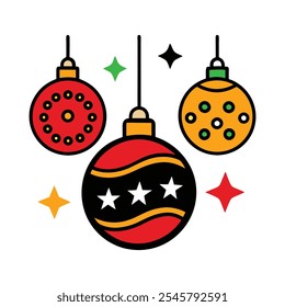 Weihnachtskugel Licht Dekoration Vektor Kunst Illustration