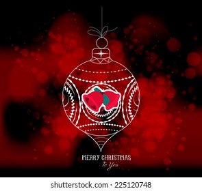 christmas ball light vector background