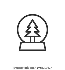 Christmas ball line icon. Web symbol for web and apps. Sign design in outline style. Christmas ball stroke object.