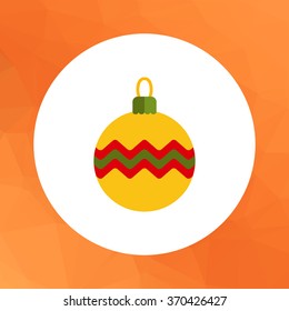 Christmas ball with line ornament