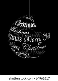 Weihnachtsball aus "Frohe Weihnachten"-Text
