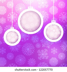 Christmas ball made of snowflakes.  + EPS8 vector file