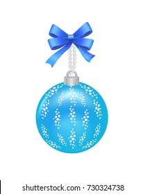 Christmas ball Christmas ball matte glossy glass bow beads