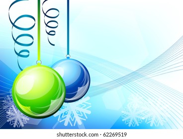 christmas ball on the background