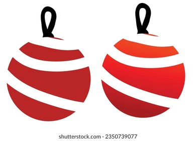 christmas ball on christmas celebration isolated on white background