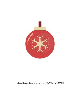 christmas ball on white background vector illustration design