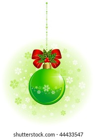 Christmas ball on a white background