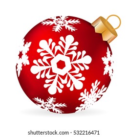Christmas ball on a white background.