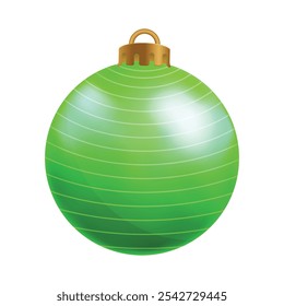 Christmas ball ornament isolated on white background